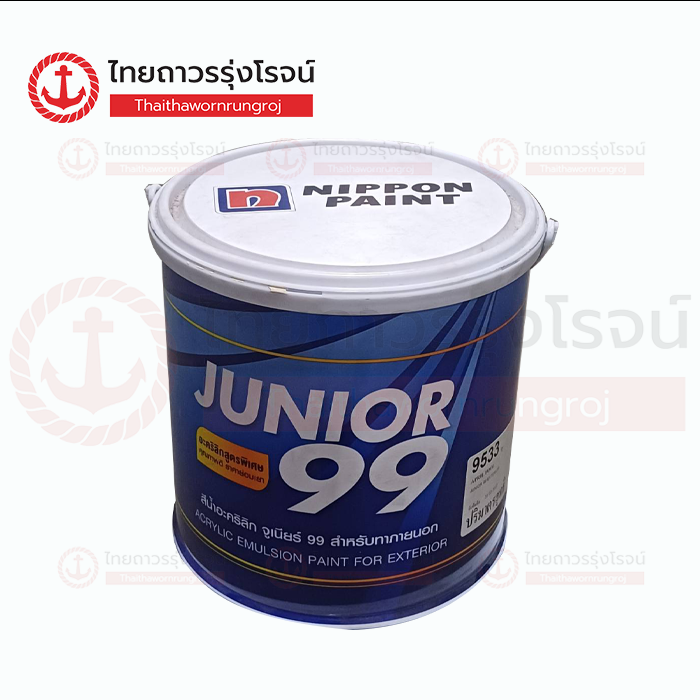 NIPPON JUNIOR 99 สีน้ำด้าน ภายนอก Lime Green 9525 3.5ลิตร