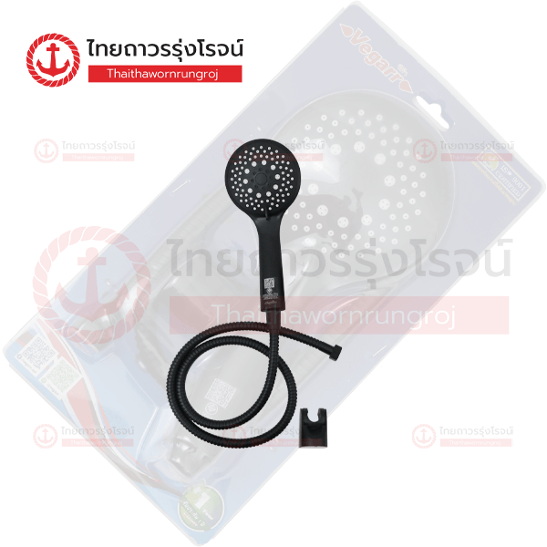 VEGARR ฝักบัว 3ระบบ สีดำ VD807
