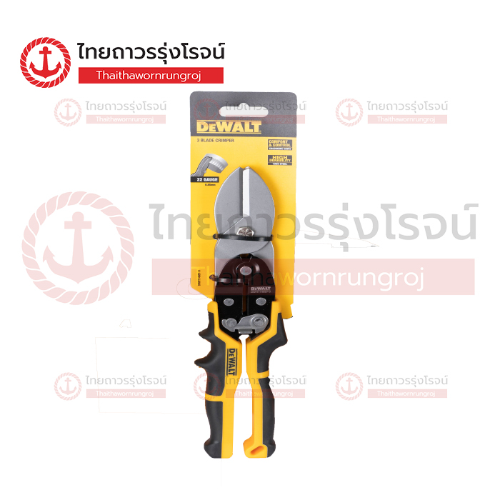DEWALT กรรไกรตัดสังกะสี HVAC 3 Blade crimper 10นิ้ว DWHT14687-0