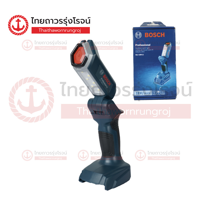 (D) BOSCH ไฟฉายไร้สาย 18v 420Lm GLI18 V-Vari แบบพับ0601443400 (เครื่องเปล่า)*