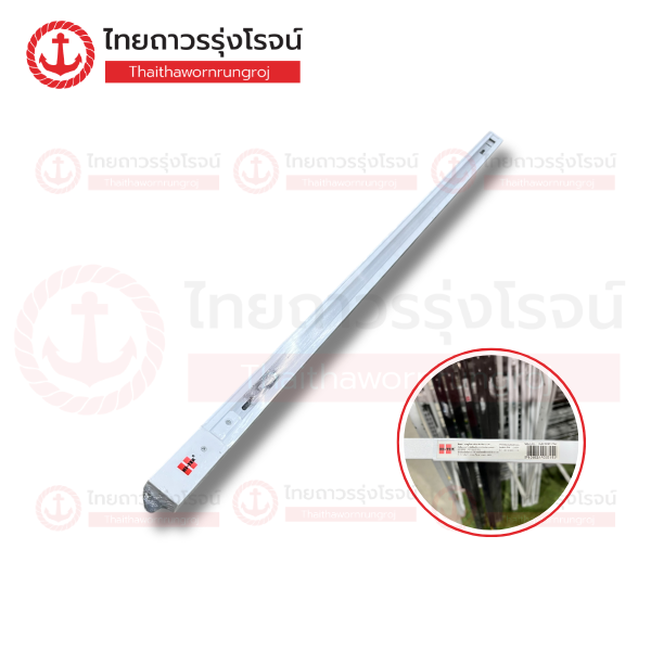 HI-TEK รางไฟอลูมิเนียมพร้อมหัวจ่าย 1เมตร สีขาว HAFT00010W