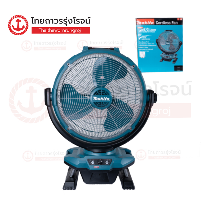 MAKITA พัดลมไร้สาย 450mm(17.3/4) 40v CF003G ปรับส่าย สีเขียว (เครื่องเปล่า)* กล่องกระดาษ
