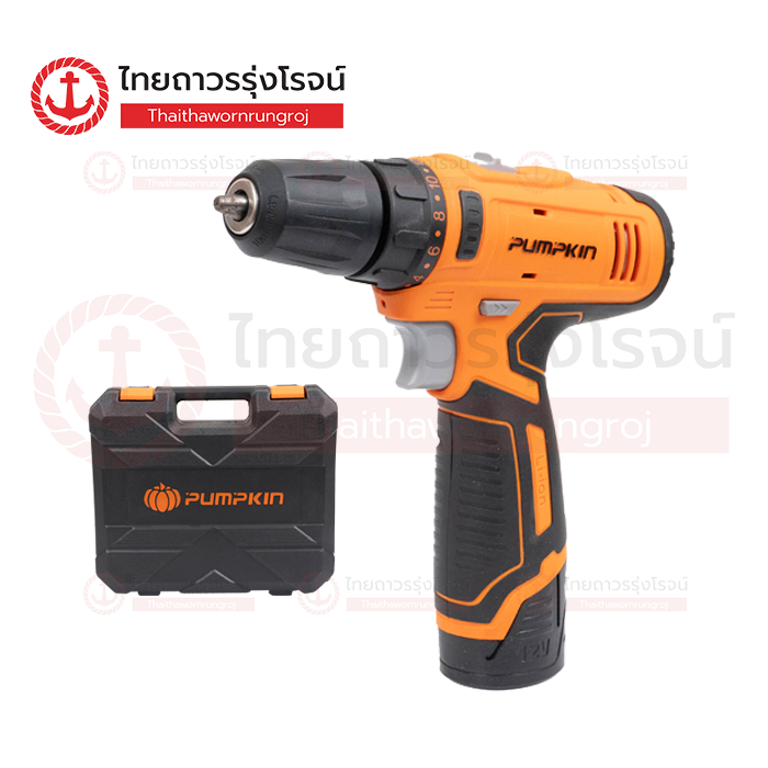PUMPKIN J-SERIES สว่านไร้สาย 12v แบต1ก้อน J-12D1502 50214-15