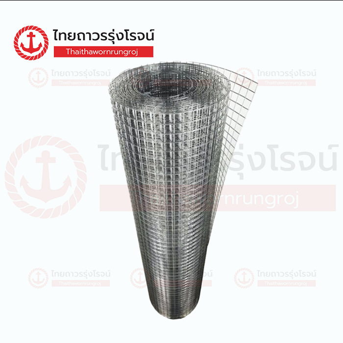 ตาข่ายกรงไก่ ตาสี่เหลี่ยม ชุบสังกะสี 900mmx1นิ้ว (25เมตร)