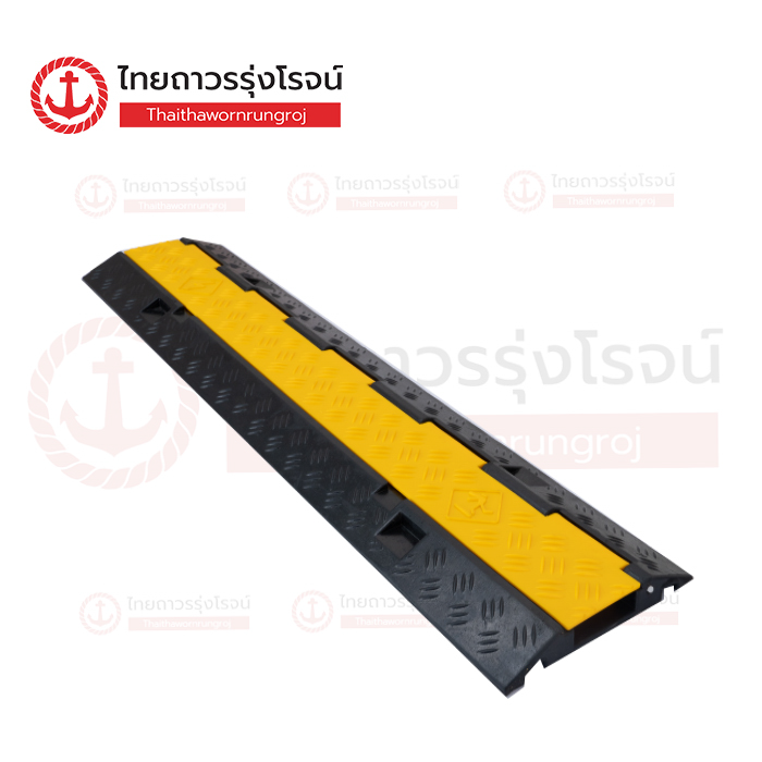 FRIENDLY ยางชลอความเร็ว แบบมีที่เก็บสาย 1ช่อง กว้าง 22cm สูง 3.5cm ยาว 100cm 5kg SH-100AZ