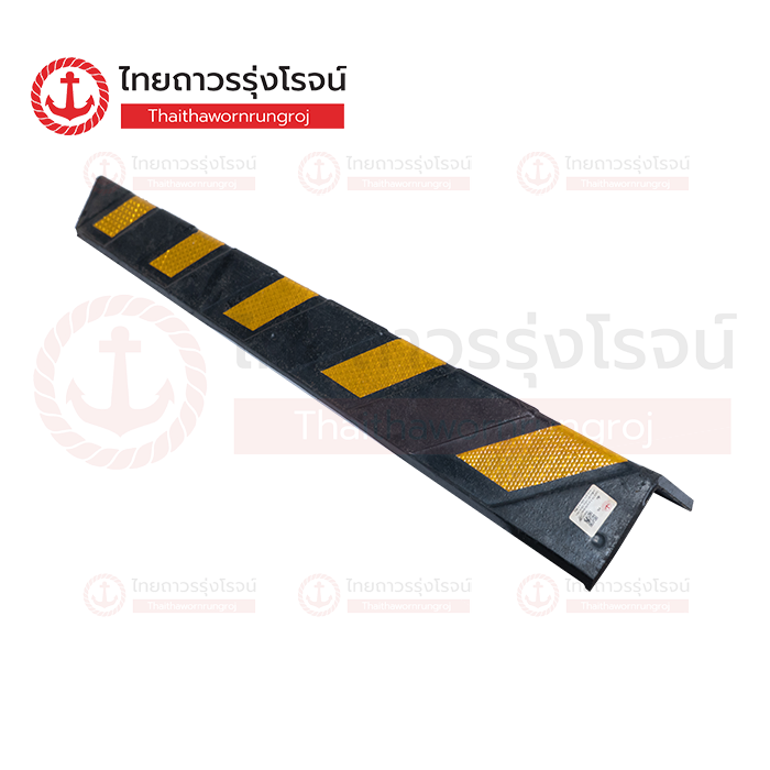 FRIENDLY ยางกันชนขอบเสา เหลือง-ดำ กว้าง 10cm หนา 1cm ยาว 100cm 1.8kg RQ1000
