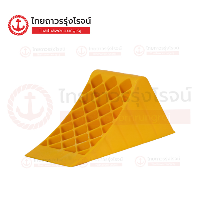 FRIENDLY พลาสติกหนุนล้อ สีเหลือง กว้าง 17.5cm สูง 16.8cm ยาว 38.7cm 1.34kg WS-P-1