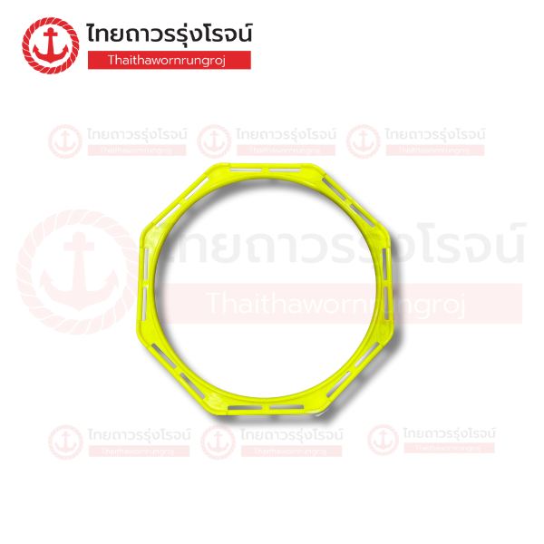 FRIENDLY วงแหวน แปดเหลี่ยม PVC 50x50cm สีเหลือง AR001-02