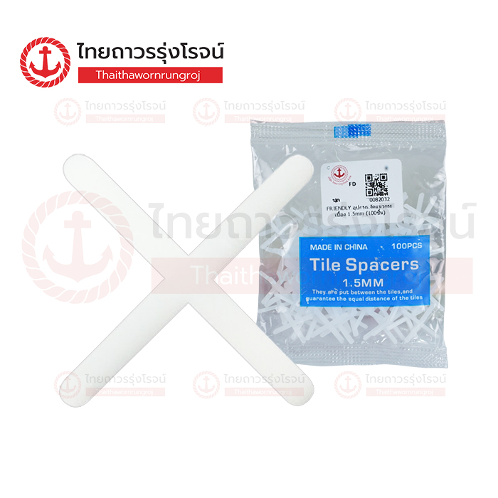 FRIENDLY อุปกรณ์จัดแนวกระเบื้อง 1.5mm (100ชิ้น)