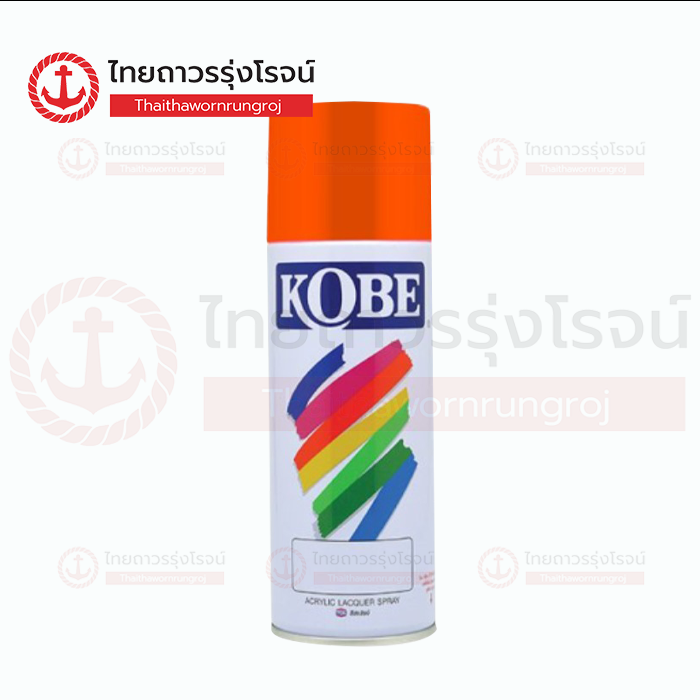 KOBE สีสเปรย์ F4 สะท้อนแสง FLUORESCENT ORANGE