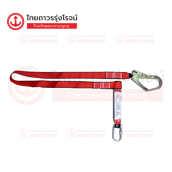 FRIENDLY ตะขอเซฟตี้+สายแบน 45mm 1ห่วง 1ตะขอใหญ่ มีซับแรงกระแทก ZY-006