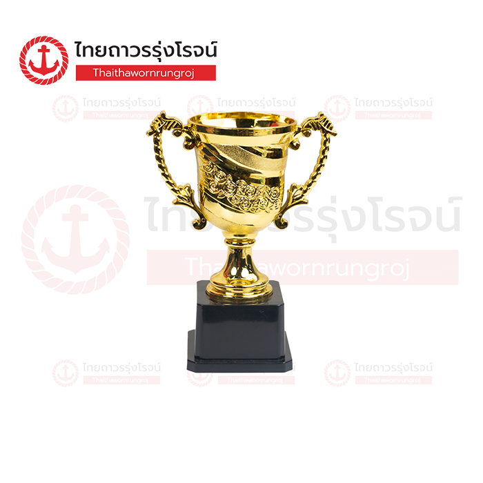 FRIENDLY ถ้วยรางวัล สีทอง 18cm JB-5-CS004